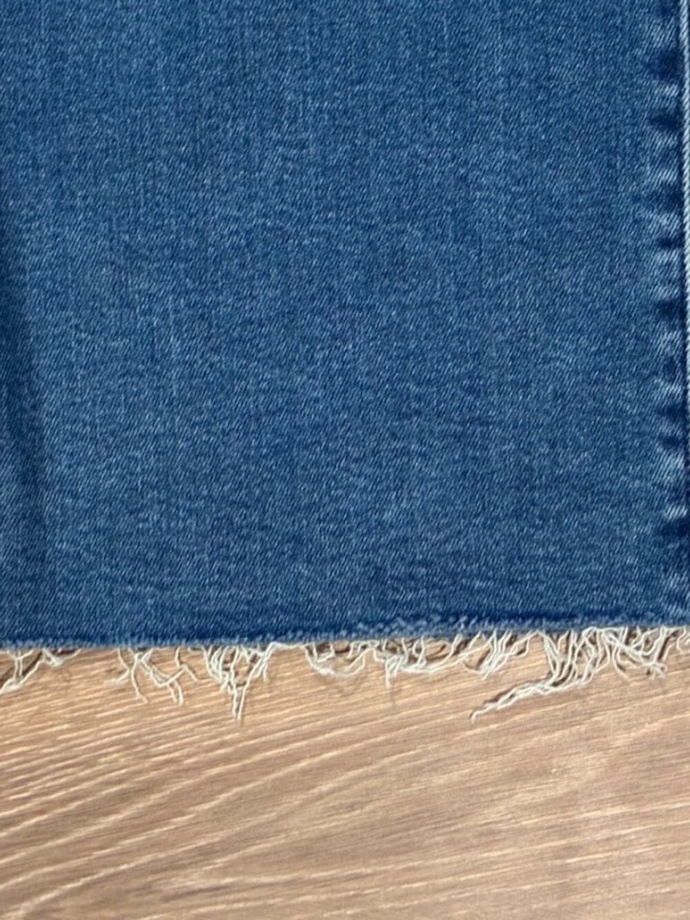 MOTHER The Maven Ankle Fray Jeans in Bitchn – Size 25 – High-Rise Wide Leg Blue - Picture 7 of 8